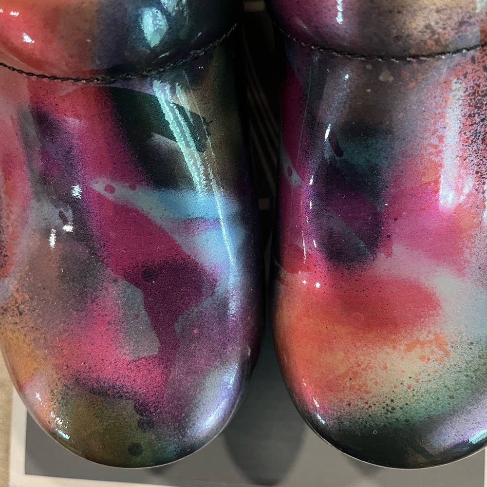 Dansko Professional Spray Paint Patent Clogs - Picture 3 of 6